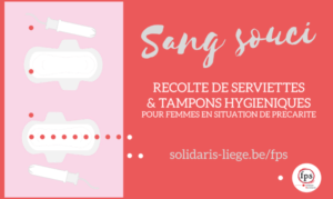 image illustrant le projet sang souci concernant la précarité menstruelle