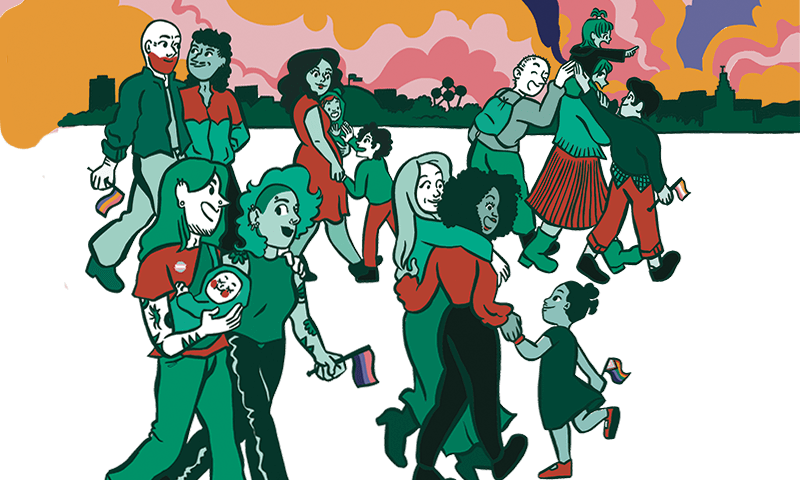 image illustrant l'événement organisé par La ligue des familles le 7 juin intitulé "Festival familles Arc-en-Ciel"