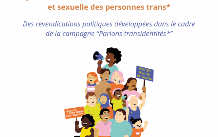 Visuel illustrant le plaidoyer politique développé par Sofélia dans le cadre de sa campagne 2025 "Parlons transidentités"