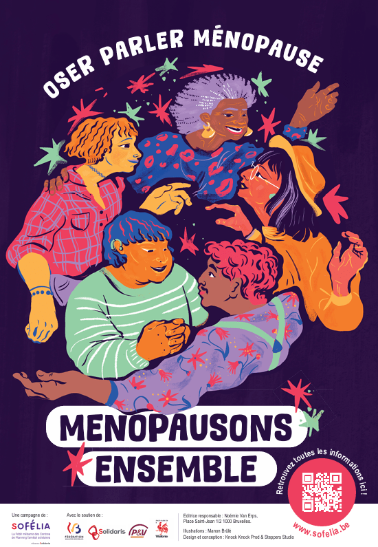 Affiche - Ménopausons ensemble. Oser parler ménopause.